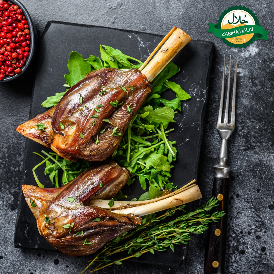 Halal Lamb Shank | Tender | Excellent For Slow Cooking | - HalalWorldDepot