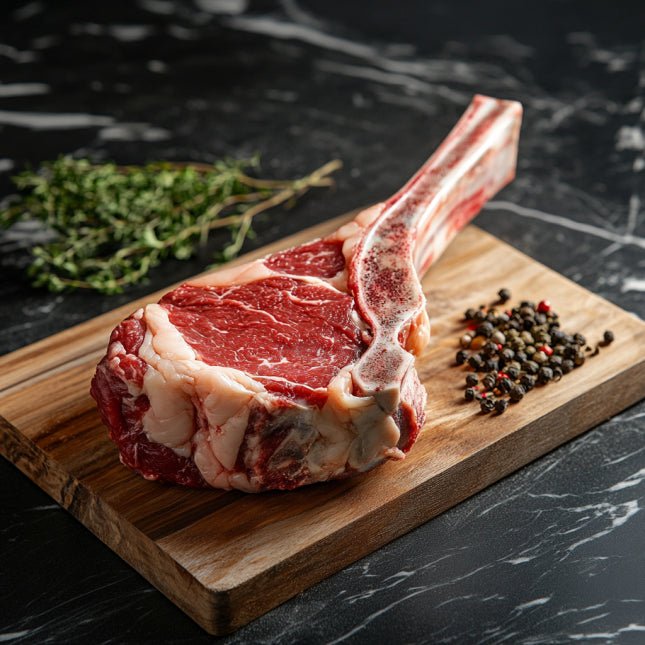 Halal Tomahawk Steak | Approx 24oz Thick | USDA Choice | High Quality | - HalalWorldDepot