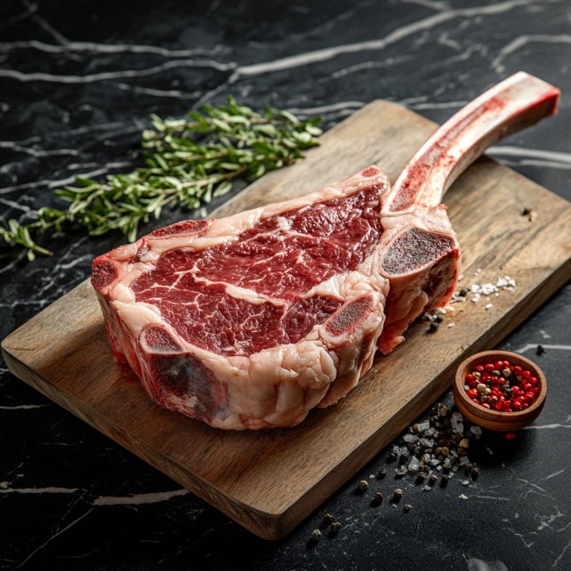 Halal Tomahawk Steak | Approx 24oz Thick | USDA Choice | High Quality | - HalalWorldDepot