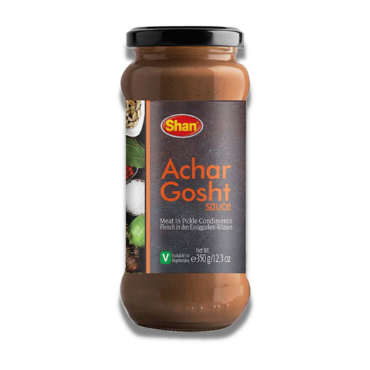 Shan Achar Gosht Cooking Sauce | 12.3oz | Meat In Pickle Condiments | Authentic Taste And Aroma | Traditional Marinade | - HalalWorldDepot