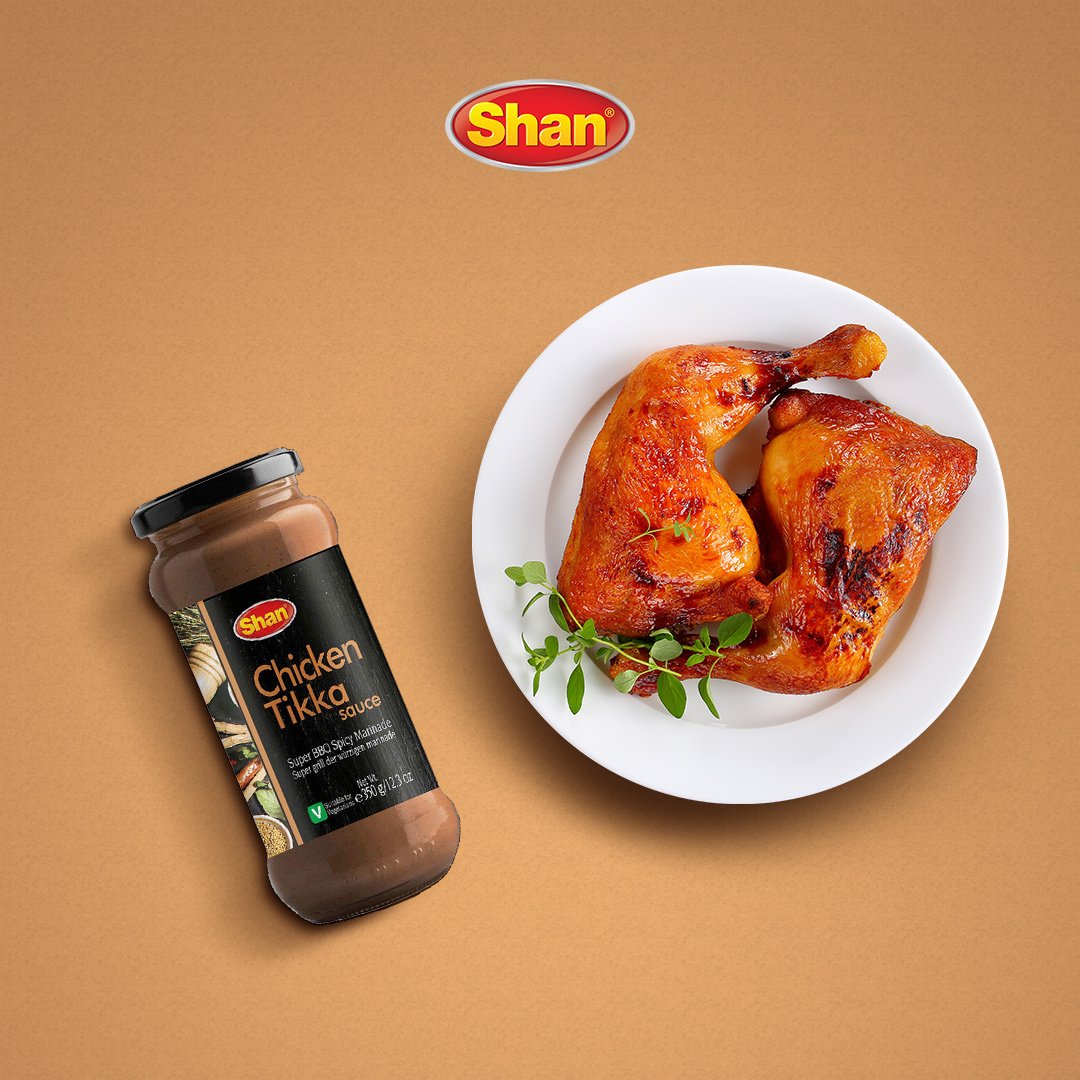 Shan Chicken Tikka Cooking Sauce | 12.3oz | Super BBQ Spicy Marinade | Authentic Taste And Aroma | Traditional Marinade | - HalalWorldDepot