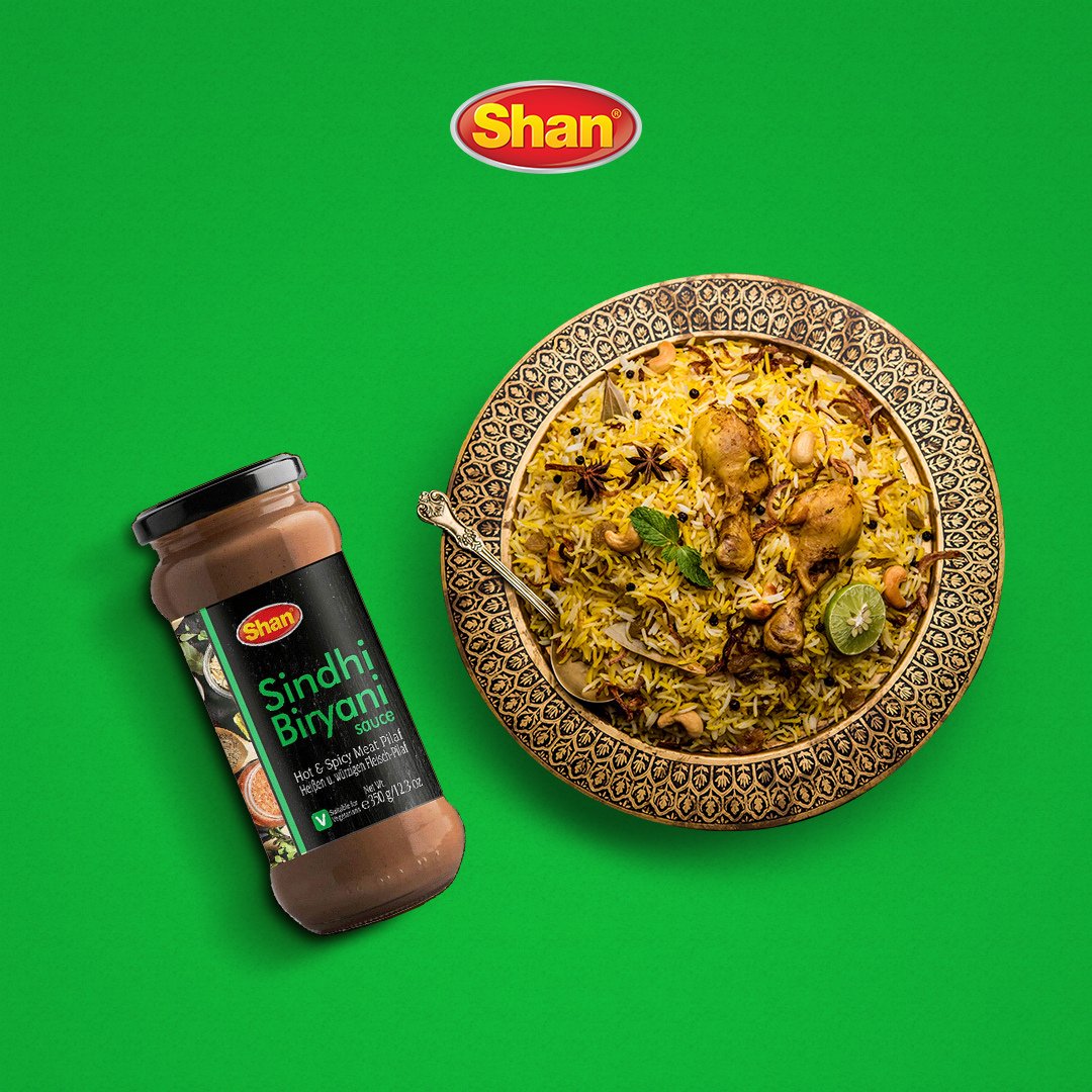 Shan Sindhi Biryani Cooking Sauce | 12.3oz | Hot & Spicy Meat Pilaf | Authentic Taste And Aroma | Traditional Marinade | - HalalWorldDepot